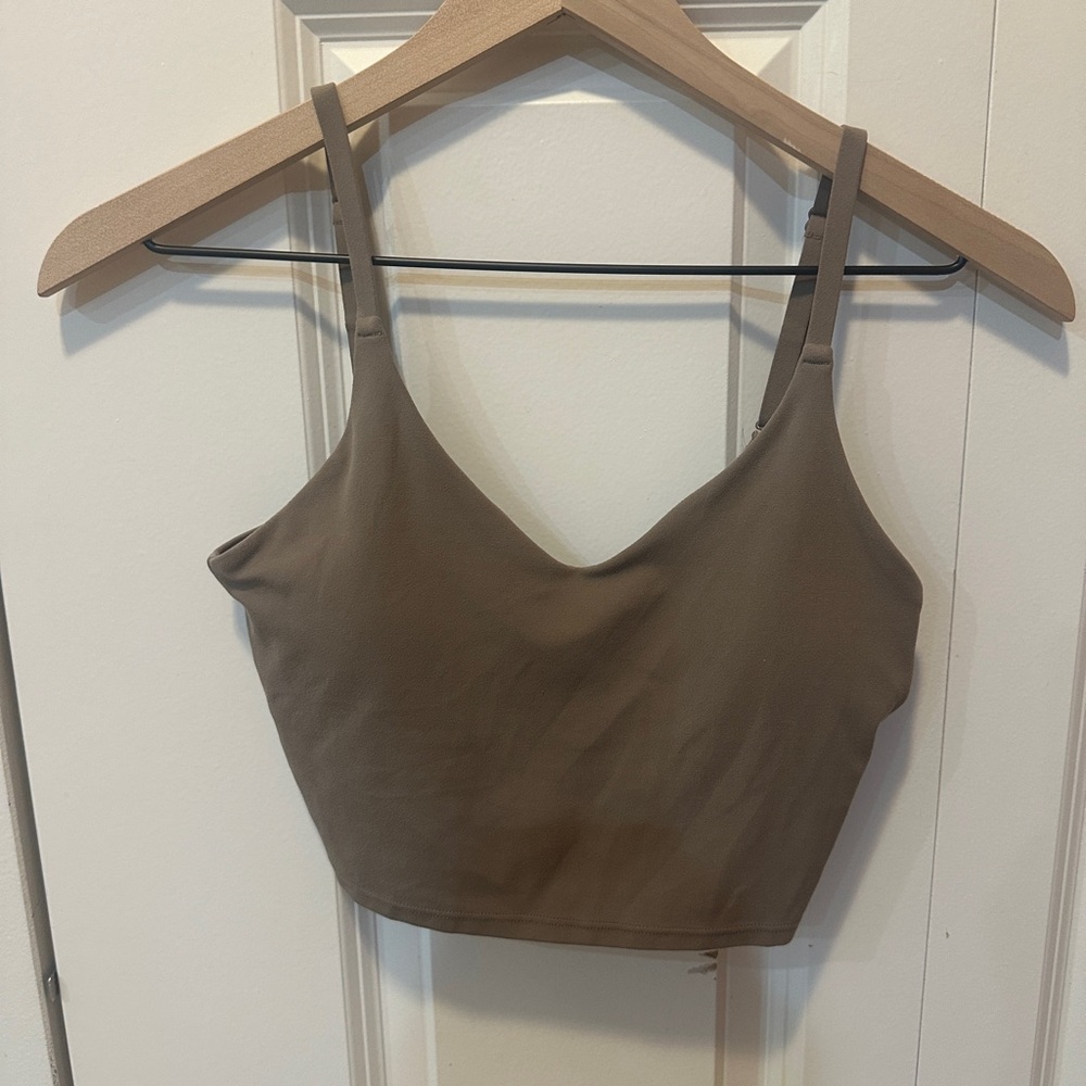 Athleta Taupe Built In Bra Tank
